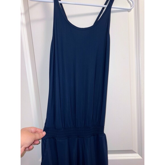 Sweaty Betty Strappy Navy Blue Explorer Jumpsuit size XS GUC - Picture 2 of 7